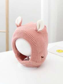 1pc Embroidered Puppy Knit Hat, Dog Ear Protection Hat, Medium/Large Dog Noise Reduction Knit Hat, Suitable For All Seasons, Dog Accessories, Dog Hat, Dog Christmas Hat - Multicolor - View 8