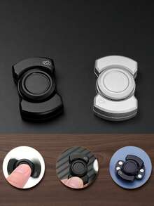 3 In 1 Adult Fidget Toy Finger Spinner - Metal Fidget Slider//Fidget Tactile Slide Clicker - Fancy Desk Toy For Relieving Anxiety Stress - Multicolor - View 5