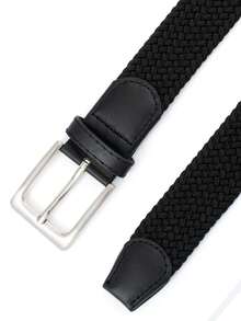 1pc Men's Stretch Woven Belt, Multiple Colors Available, No-Drill Elasticity Belt, Fashionable Casual Golf Belt For Daily Wear Summer, School Casual, Business, Boyfriend Husband Father Dad Men Gift, Daily Wear, Fashion, Teen, Outdoor, Vacation, Athletic, Travel, Street, Boho, Vintage Fall, Autumn, Halloween Autumn-Winter Accessories,Suitable For Teens, Youth,Men,Casual, Outdoor, Athletic, Vacation, Graduation Gifts, Birthday, Daily Wear