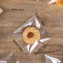 100 个/200 个简易透明 OPP 袋，一次性塑料包装袋，适用于面包、蛋糕、蛋挞、饼干、糕点、烘焙必备 - 100只 - 查看 12