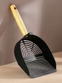 1pc Stainless Steel Cat Litter Scoop, Large Size Litter Box Scooper For Clumping Litter