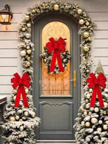 1 Vòng hoa đỏ, nơ, trang trí ngoài trời, kim sa nhung, cây, nơ tuần lộc, trâu nước đỏ dùng ngoài trời trong kỳ nghỉ lễ Quà tặng tốt nhất Sinh nhật Trang trí nhà Trang trí Giáng sinh Trang trí phòng Giáng sinh Mùa đông Trang trí Giáng sinh Quà tặng Giáng sinh Trang trí Giáng sinh - Nhiều màu - Xem 6