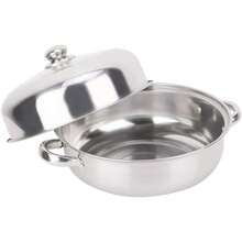 Olla de de una sola capa de acero inoxidable, 28cm de olla Hotpot Food Ollas para cocinar Cocina doméstica - 1 - Ver 3