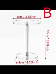 Wielofunkcyjny okrągły stojak ekspozycyjny z akrylu, przezroczysty stojak ekspozycyjny na lalki wykonujące gesty, kosmetyki, perfumy, drobne przedmioty, akrylowa biżuteria, stojak ekspozycyjny na zegarki.
