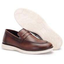 Modern Péforte Moccasin With Light And Soft Tennis Sole - Rust Brown - View 5