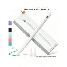 Random Color 1 Pc IPad Pencil Compatible With Apple IPad 2018-2024 Published, 120 MAh Li-Ion Battery Faster Charge, PalmRejection, Tilt Sensitivity Compatible With Apple Pen, IPad Stylus Pen Compatible With Ipad 10th/9/8/7/6th, IPad Pro11/12.9/13/Inch M4, IPadAir 3/4/5/M2, IPad Mini 5/6 [No Magnetic Charging Function]