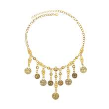 1 Peça Colar de Borla de Moeda de Liga, Acessório de Headchain Vintage com Toque Exótico