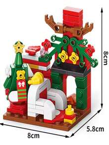 Christmas Santa Claus, Christmas Tree, Train, Snowman Micro Particles Building Blocks, Creative Gift, Reindeer Assembled Blocks - Educational ABS Toy Box Packaging, Best Holiday Gift Room Decoration Christmas,Ornaments Christmas,Adult Building Blocks,Little Houses,Gifts,Christmas Train Set,Christmas,Building Blocks,Christmas Decorations