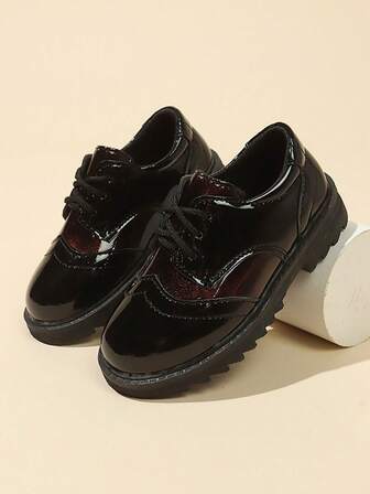 New Minimalist Style Children Versatile Soft Bottom Lace-Up Casual Round Toe Sneakers, Lightweight & Fashionable Toddler Boys Shoes