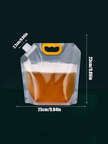 1/3/5pcs Portable Foldable Water Bag, Camping Water Bag, Beer Bag, Beverage Bag, Large Capacity Water Container, Drink Packaging Bag, Suitable For Outdoor Camping, Picnic And BBQ Activities! Applicable For Outdoor Camping, Travel, Hiking, Trekking, Picnic, BBQ And Emergency Preparation - Multicolor - View 6