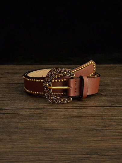 1 Stück Damen Lässig Vintage Western Stil Gürtel, geeignet für Jeans