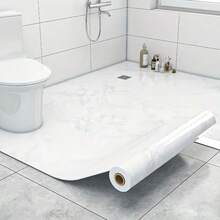 1 Cuộn, Giấy dán tường đá cẩm thạch bóng, Miếng dán sàn gạch men/Miếng dán tường 3D, PVC tự dính chống thấm nước và dầu, Giấy dán tường trang trí trần nhà DIY, Thích hợp cho phòng khách, nhà bếp, phòng ngủ và phòng tắm - Nhiều màu - Xem 24