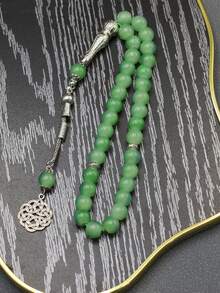 1 Stück 33 Stücke 10mm Chinesischer Knoten Glasperlen Armband, verschiedene Farben erhältlich, geeignet als Geschenk für Feiertage und den Alltag