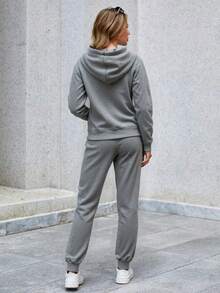 Women Two-Piece Outfits - 灰色 - 查看 2
