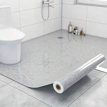 1 Cuộn, Giấy dán tường đá cẩm thạch bóng, Miếng dán sàn gạch men/Miếng dán tường 3D, PVC tự dính chống thấm nước và dầu, Giấy dán tường trang trí trần nhà DIY, Thích hợp cho phòng khách, nhà bếp, phòng ngủ và phòng tắm - Nhiều màu - Xem 2