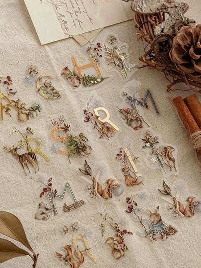 MOCARD 30 张/包圣诞童话主题贴纸、创意美学贴纸、DIY 装饰拼贴工艺材料、节日礼物、个性化剪贴簿学校用品