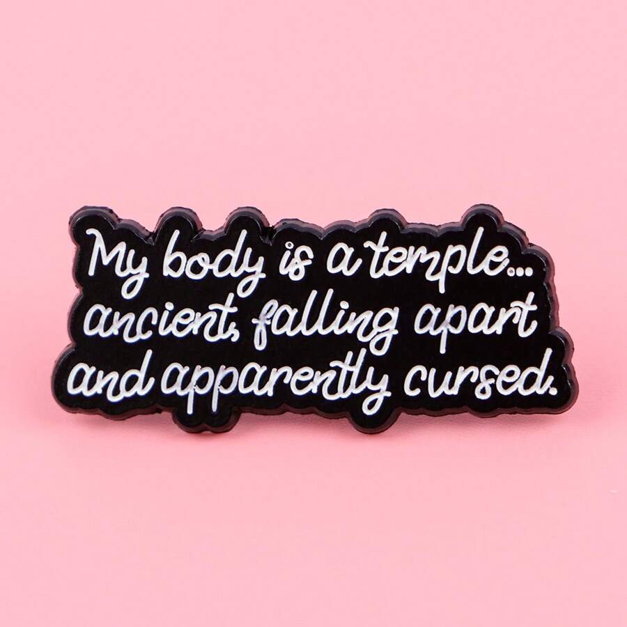 Enamel Pin Lapel Pins Badges On Backpack Women's Brooch Clothes Gift Jewelry Fashion Accessories - Black - View 1