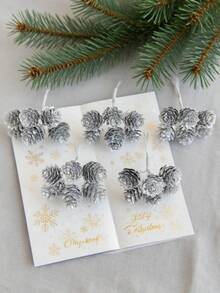 1/3/6PCS 3.14inch Artificial Pine Cone For Autumn Halloween Christmas Decorations, Autumn Decorations, Wedding Decorations, Home, Dining Room, Bedroom,Kitchen,Room Decorations, Festival Birthday Party Accessories, Outdoor Garden Decorations,Christmas Tree Decorations, Garland Party Wedding Holiday, Home Dining Room Bedroom Decorations, Winter Decoration, Halloween Decoration, Christmas Decoration, Birthday Gifts