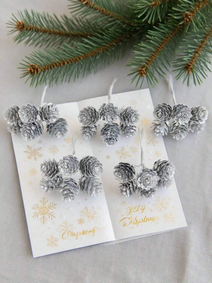 1/3/6PCS 3.14inch Artificial Pine Cone For Autumn Halloween Christmas Decorations, Autumn Decorations, Wedding Decorations, Home, Dining Room, Bedroom,Kitchen,Room Decorations, Festival Birthday Party Accessories, Outdoor Garden Decorations,Christmas Tree Decorations, Garland Party Wedding Holiday, Home Dining Room Bedroom Decorations, Winter Decoration, Halloween Decoration, Christmas Decoration, Birthday Gifts