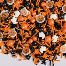 Stropi de Halloween, stropi cu tematică de monștri pentru decorarea torturilor, amestec de stropi de zahăr cu confetti comestibile cu ochi de bomboane, bomboane de copt în vrac pentru decor de tort, cupcake, biscuiți, decorațiuni de înghețată, temă înfricoșătoare de Halloween, trucuri sau tratații, consumabile pentru petrecere