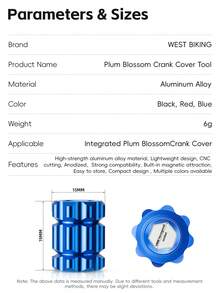 WEST BIKING Crank Tool - For Mountain Bike/Road Vehicle Removal Tools | Aluminum Tooth Disc Wrench