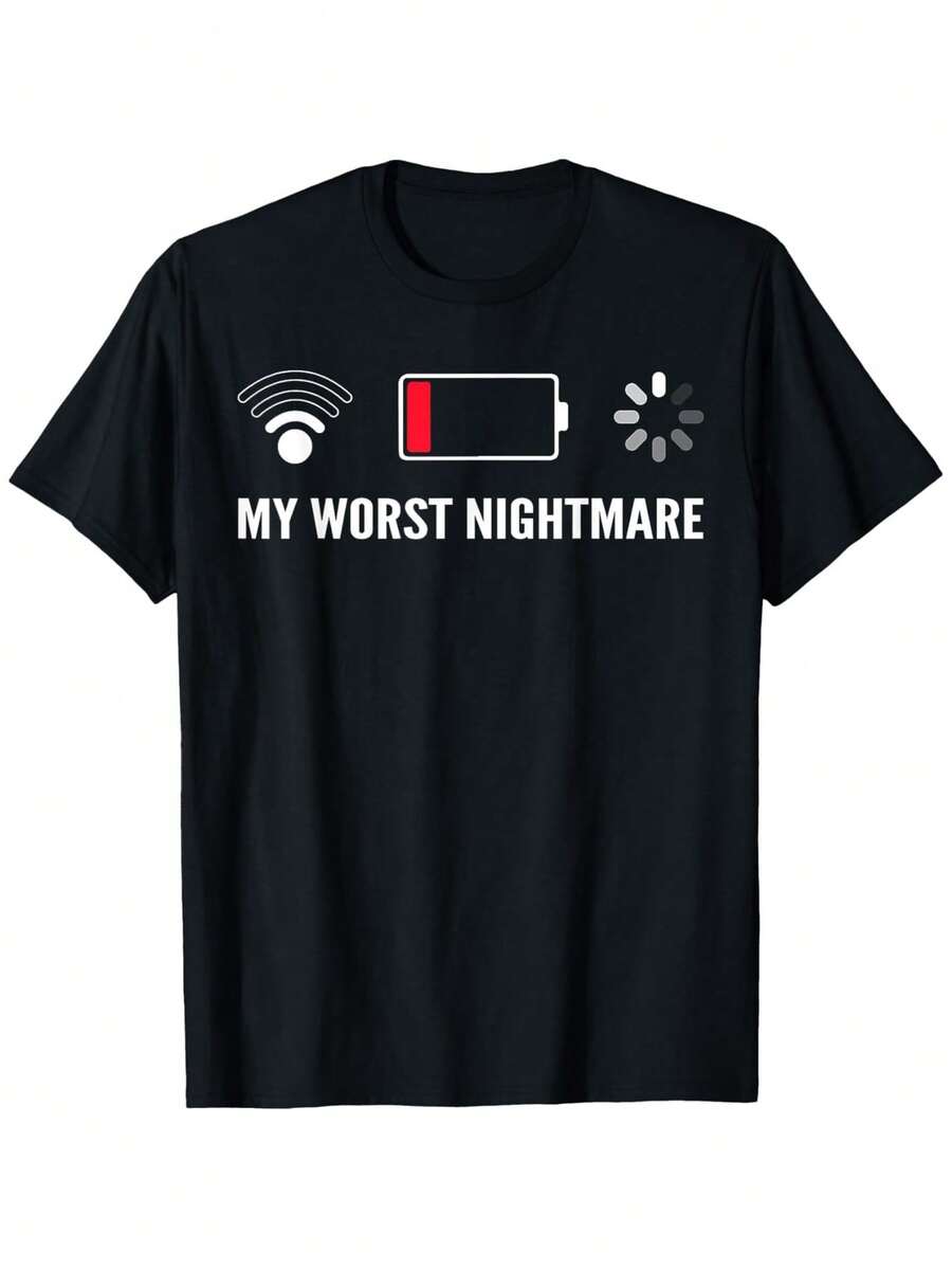 Camisetas Hilarantes para Gamers: Mis Camisetas de Mayor Miedo - Negro - Ver 1