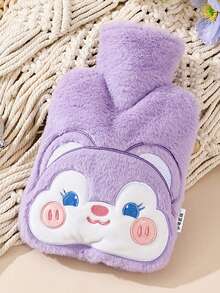 1 pièce Bouillotte, Sac d'eau chaude, Type d'injection d'eau Compresse chaude, Literie femme spécialement épaisse et anti-explosion, Réchauffe les mains et les pieds, Jolie housse en peluche