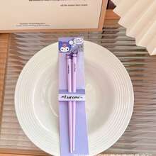 1pc Sanrio Series Funny Chopsticks, Cartoon Chopsticks Hello Kitty, Melody, Kuromi, Material, Anti-Slip Anti-Mold Chopsticks, Portable Dining And Party Utensils - Multicolor - View 11