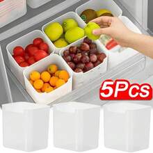 Refrigerator Food Storage Box Fruit Vegetable Fresh-Keeping Box Refrigerator Side Door Container Drawers Rack Kitchen Supplies