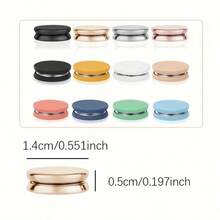 1Pair/2/4Pairs Flat Colorful Magnetic Clasp Veil Scarf Clip, Shawl Brooch Windbreaker Shawl Multi-Functional Anti-Slip Magnetic Clasp