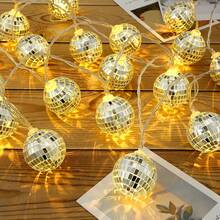LED Mirror Ball Fairy Lights – Sparkling Decor For Valentine's Day, Christmas & Disco Parties