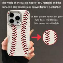 Funda de Teléfono Suave Mate con un Diseño Creativo de Béisbol y Superficie Texturizada, Creada con Tecnología de Impresión UV, Ofrece Protección de 360 Grados, Compatible con Apple  Serie 11 a 16, Perfecta como Regalo de Cumpleaños. - Estilo 1 (1 pieza) - Ver 3