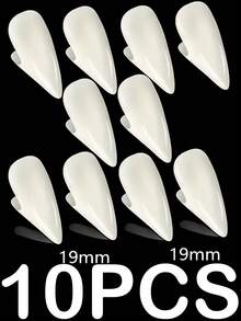 Colmillos de vampiro zombie realistas, que no rascan las encías, reutilizables y espeluznantes, accesorios de disfraz para fiestas de Halloween para mujeres