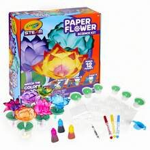 Crayola Paper Flower Science Kit, Flower Coloring Experiment Science Kit, Magical Paper Flower, Color Changing Flowers, Observation Skills, Gift For Kids Ages 7+