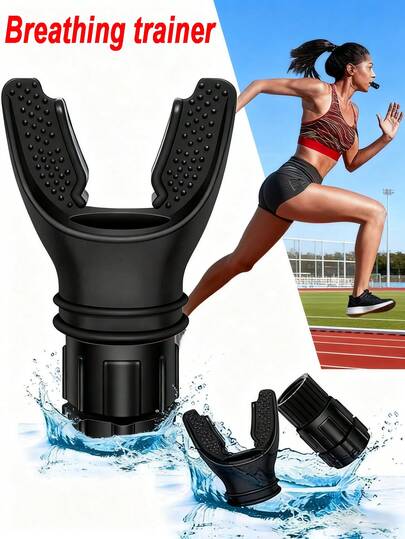 1pc Lung Exerciser With Adjustable Resistance, Bite Training Mouth Device, Easy To Clean And Use, Improve Strength And Endurance Gym Accessories, Deporte, Gimnasio, Ejercicio En Casa, Maquinas De Gimnasio, Entrenamiento En Casa