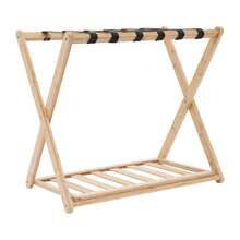 2-Pack Bamboo Luggage Racks For Guest Rooms - Bamboo Wood Color - View 8