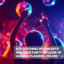 CCINEE 24Pcs Light Up Rings Flashing Assorted Colorful LED Rubber Bumpy Jelly Rings Glow In Dark Finger Toys For Party Supplies Prizes Novelty Gifts Party Bag Filler