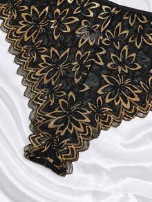 大码蕾丝文胸内裤套装，性感内衣