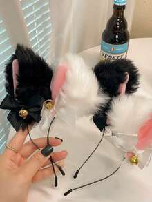 Cosplay Girl Plush Furry Cat Ears Headwear Accessory For Cam Girl Party