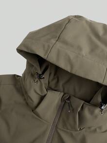 TECTOP Men's Outdoor Padded Coat, Autumn/Winter, Zipper Pockets, Waterproof, Windproof, Warm, Hooded, Soft & Comfortable