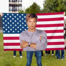 1PC 2x3/3x5 Ft William Bradley Pitt American Flag Room Ornaments Decorative Home Objects Wall Tapestry Barber Shop Outdoor Decors Garage Flags With 4 Brass Grommets For College Dorm Room Decor Outdoor Parties Gift Room Decoration