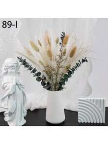 89支薰衣草、桉树和芦苇花束 - 舒缓香气，自然优雅，适合家居、办公室、婚礼装饰 - 秋季和圣诞节装饰