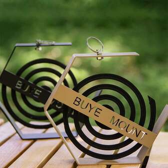 1 st/utomhus hem myggrökelseställ kreativ järn sexkantig hängbar myggrökelseställ utomhus myggmedel bärbar hem myggrökelselåda