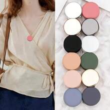 1Pair/2/4Pairs Flat Colorful Magnetic Clasp Veil Scarf Clip, Shawl Brooch Windbreaker Shawl Multi-Functional Anti-Slip Magnetic Clasp