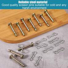 10 قطعة 738-04155 مسامير قص و 10 قطعة 714-04040 مسامير شق لمنفاخ الثلج، طقم مسامير قص بديلة مسامير كوتر أجزاء منفاخ الثلج متوافقة مع Craftsman MTD Cub Cadet Troy-Bilt Yard-Man Huskee