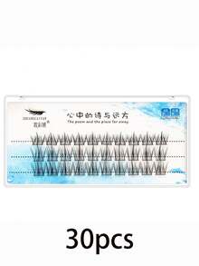 1 Stück Falsche Wimpern Trilogie Kleine Teufel Falsche Wimpern Einzelbüschel Natürliche Weizenähren Transplantation Wimpern