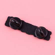 Alfileres de solapa de esmalte, insignias, broches de mujer para mochila, ropa, regalo, joyería, accesorios de moda - Negro - Ver 4