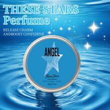 Blue Star Angel Heart Elegant Fragrant Solid Perfume Wax, Long-Lasting Fresh Scent, Aquatic Fragrance, Lime, Cedarwood, Boosts Confidence And Charm, Ideal Gift For Christmas, Valentine's Day, Holidays - 20g - View 3