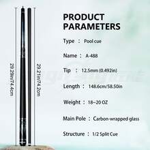 12.5mm Big Head Club Split 2025 New Carbon Fiber Big Head Club Ball Room Head Black Eight Nine Club Male Club Member Club Table Club