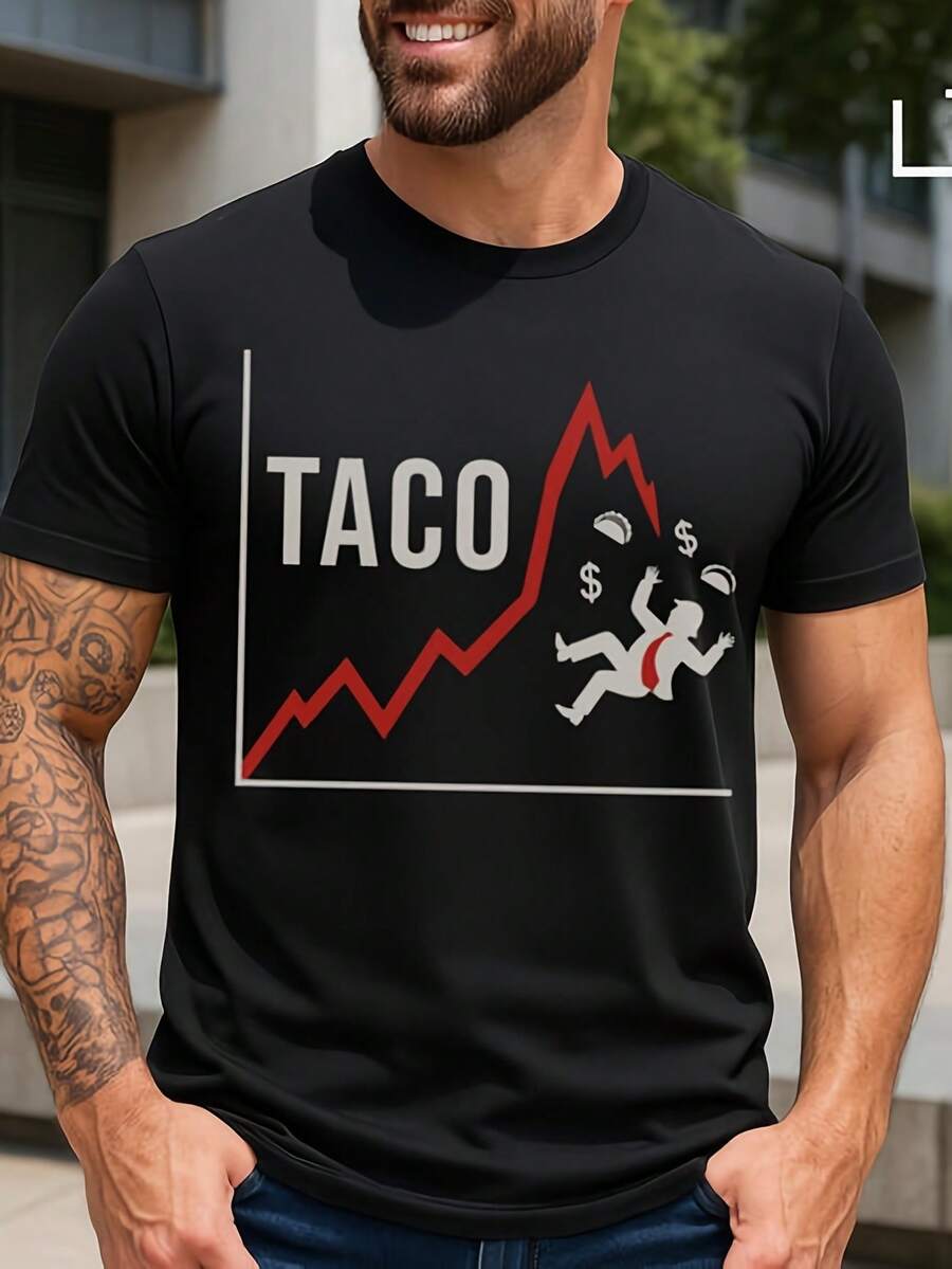 Anti-T*Rump E*Conomic Graph T-S*Hirt PolitiC*Al Satire T*EE220G Pure Cotton T-S*Hirt - Send Warmth To Your Loved Ones, A Perfect Birthday Gift And Day Surprise - Black 5 - View 1